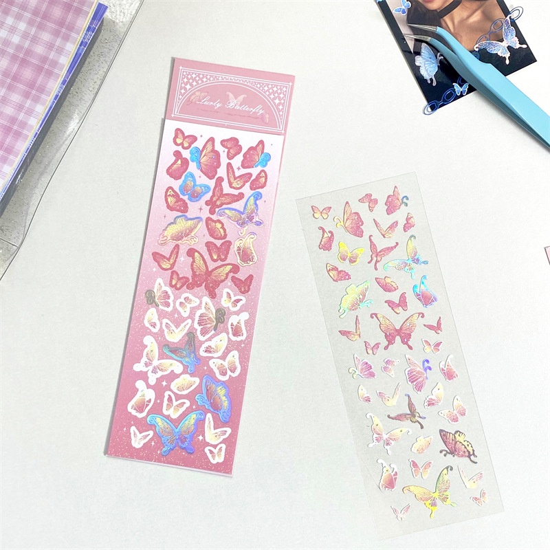 Hình dán trang trí hình bướm xinh xắn