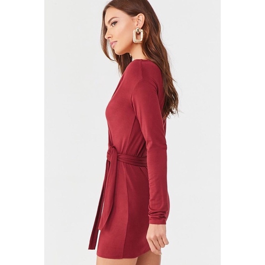 Đầm wrap eo cột bên hông f21