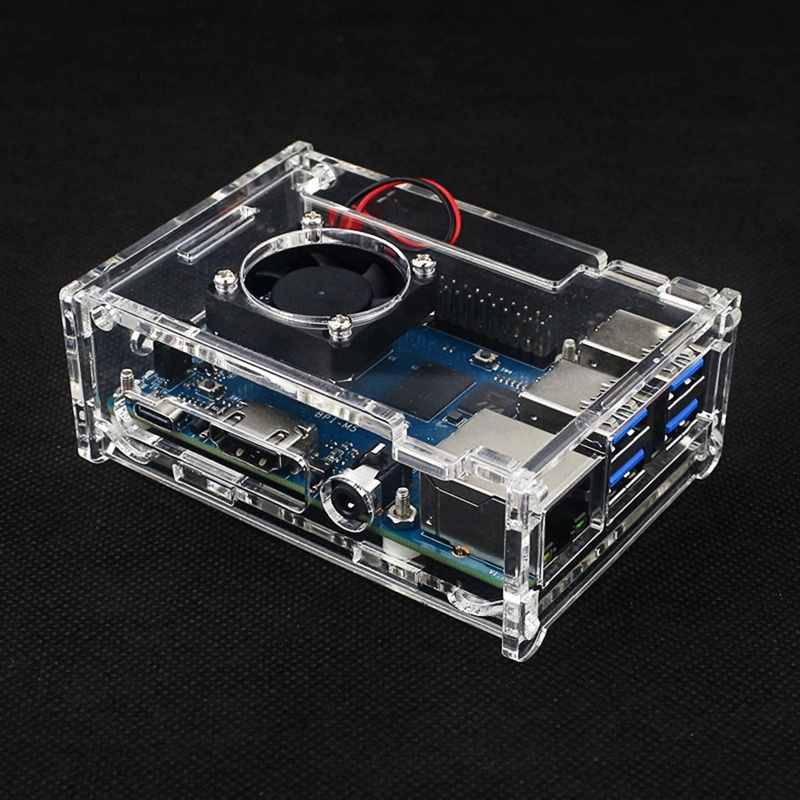 Bảng Mạch Phát Triển LI BPI-M5 M4 Bằng Acrylic Trong Suốt Cho Banana Pi M4 M5