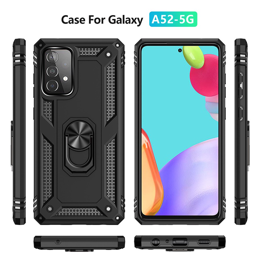 Ốp lưng Samsung A52 A52s 4G 5G, Ốp chống sốc 2 lớp kèm nhẫn iring làm giá đỡ cho Samsung A52 A52s 4G 5G