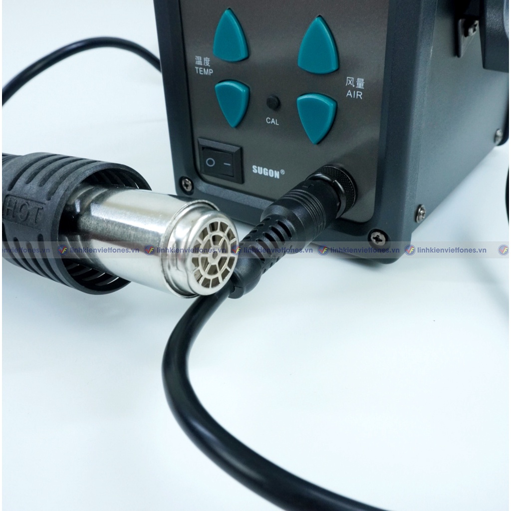 Máy khò Sugon 858D 700W, 100 – 500 độ, ngủ tự động