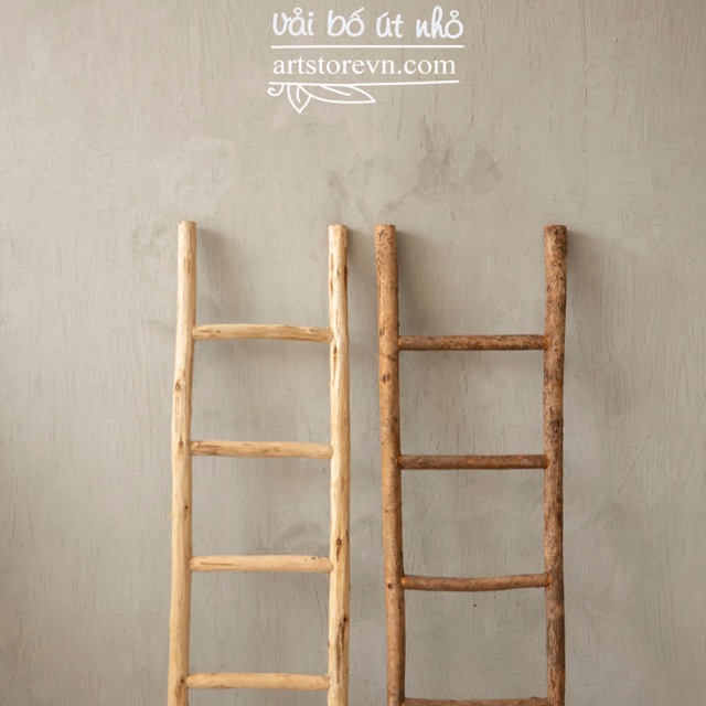 Thang gỗ trang trí kích thước R40*D120 CM