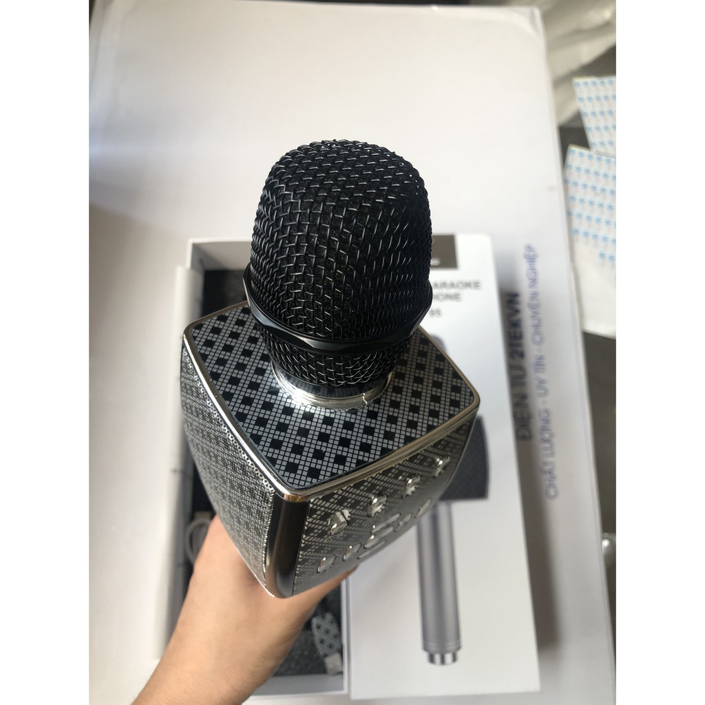 ⚡Giá Rẻ⚡ Micro Karaoke YS 95 kết nối bluetooth Tích Hợp Loa Bass Không Dây Dùng Hát Tại Nhà Hoặc Livetream-BH 1 NĂM