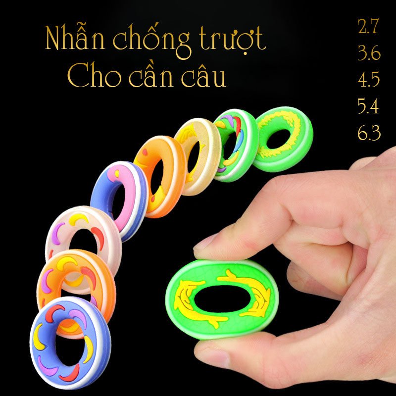 Nhẫn cần câu tay silicon chống trượt cần