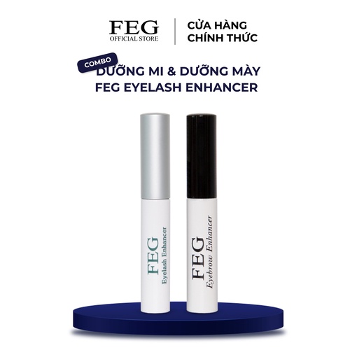 Combo dưỡng mi-mày dài dày cong FEG eyelash-eyebrow ehancer 3ml_3ml