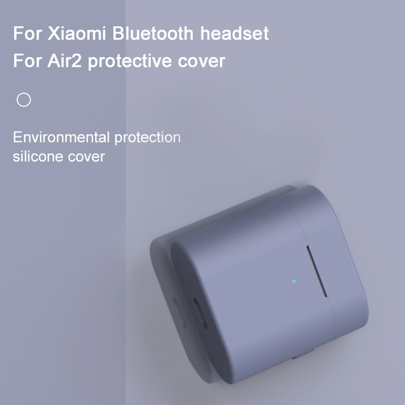 Vỏ silicon màu kẹo bảo vệ hộp sạc tai nghe bluetooth không dây Xiaomi Air 2