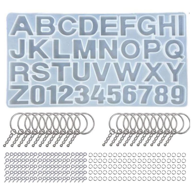 Sa Khuôn Silicon Làm Mặt Dây Chuyền Hình Chữ Cái / Chữ Số