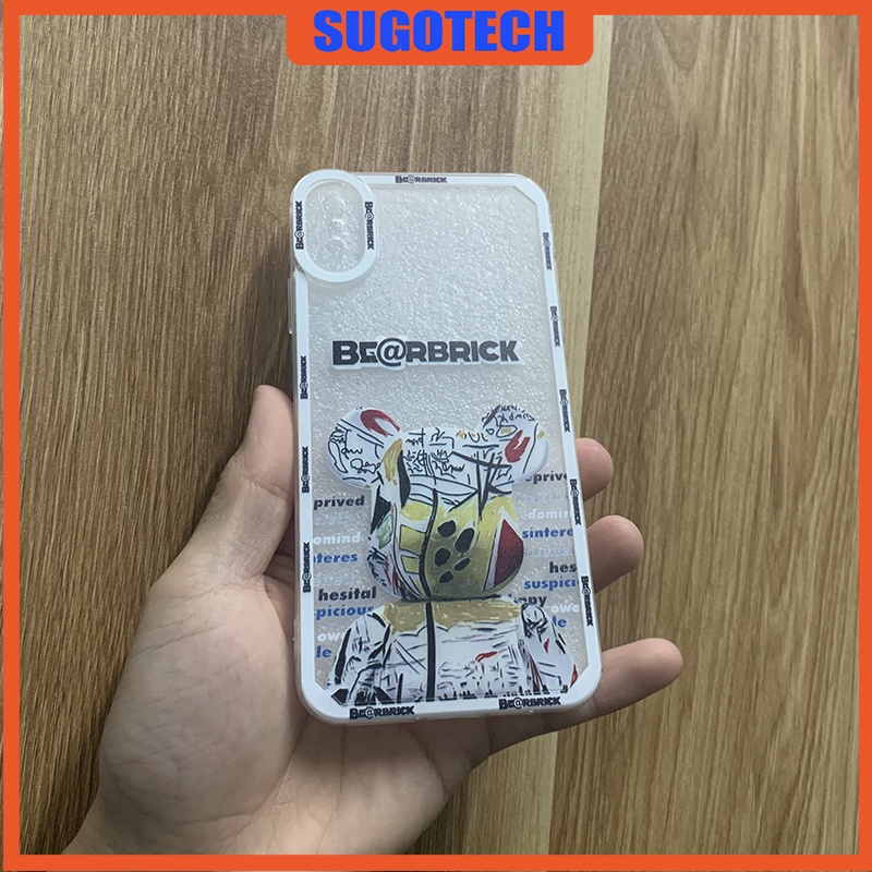 Ốp Iphone trong BeaR.B.rick cạnh vuông cho Iphone 7Plus/8plus/X/Xs/Xsm/11/11pro/11prm/12/12pro/12prm/13/13pro/13prm