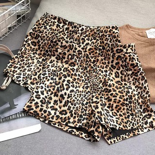 ZHOU Quần Short Nữ Nhung Da Beo Đủ Size