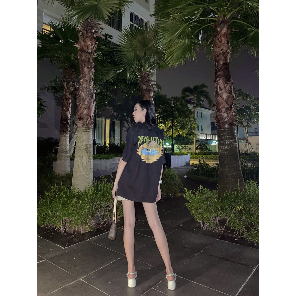 Áo Thun unisex nam nữ trơn Local Brand Revolution Desert cotton form rộng oversize nhiều màu phong cách Ulzzang