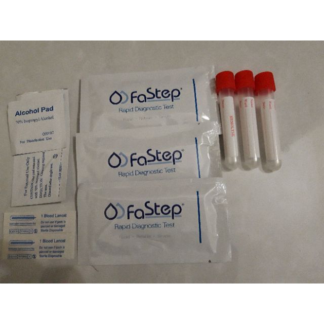 Bộ 3 que test nhanh HIV tại nhà FASTEP HIV 1/2 1 kit chính xác 99,95%