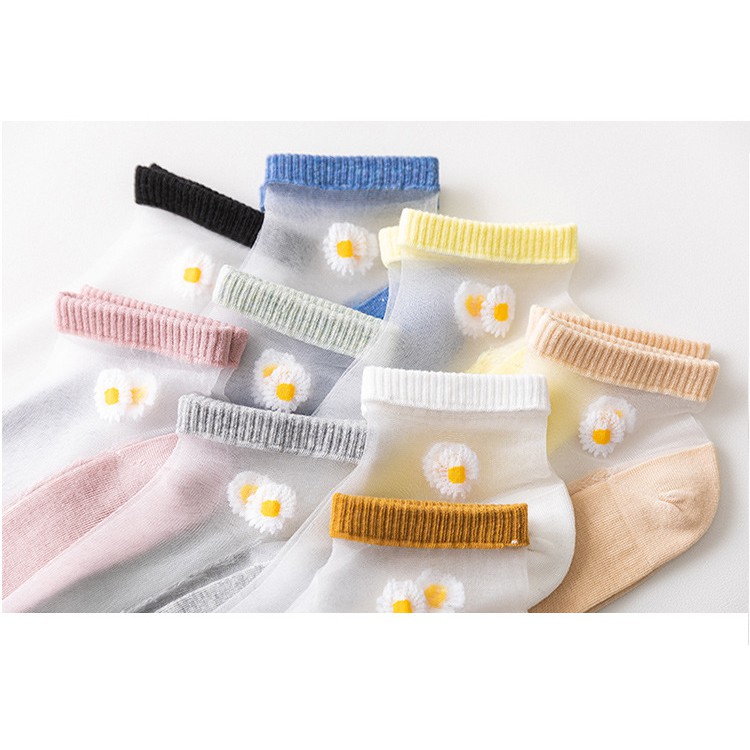 Túi 10 đôi tất vớ ren hoa cúc siêu hot hit dễ phối đồ DuMi Shop