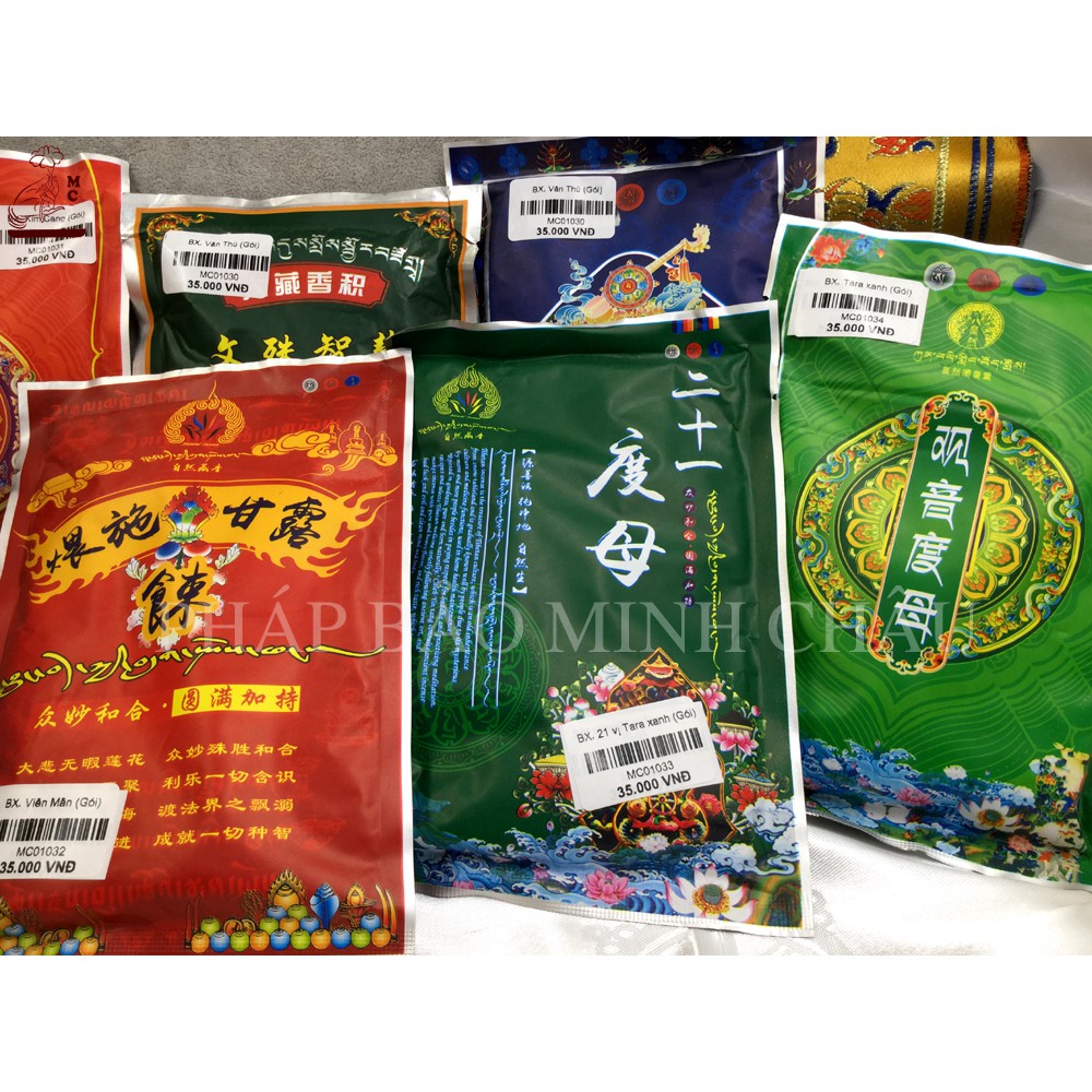 BỘT XÔNG DƯỢC SƯ- TARA XANH - VĂN THÙ - 21 vị Tara - Tác Minh Phật Mẫu - Địa Tạng - Kim Cang - Ngũ Phương Tài Thần