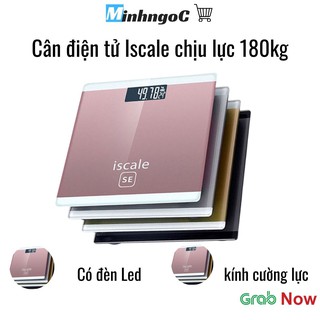 Cân Điện Tử Kính Cường Lực Tải Trọng 180kg Màn Hình Led Công Nghệ Hiện Đại Độ Chính Xác Cao