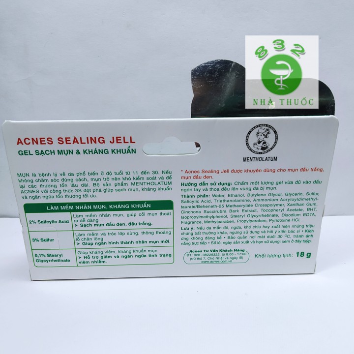 Gel Acnes Sealing Jell Ngừa Mụn, Kháng Khuẩn