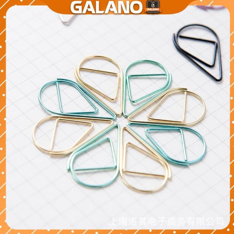 Kẹp giấy GALANO kim kẹp giấy kiêm bookmark sổ kim loại họa tiết đáng yêu nhiều màu tiện dụng SC-001345