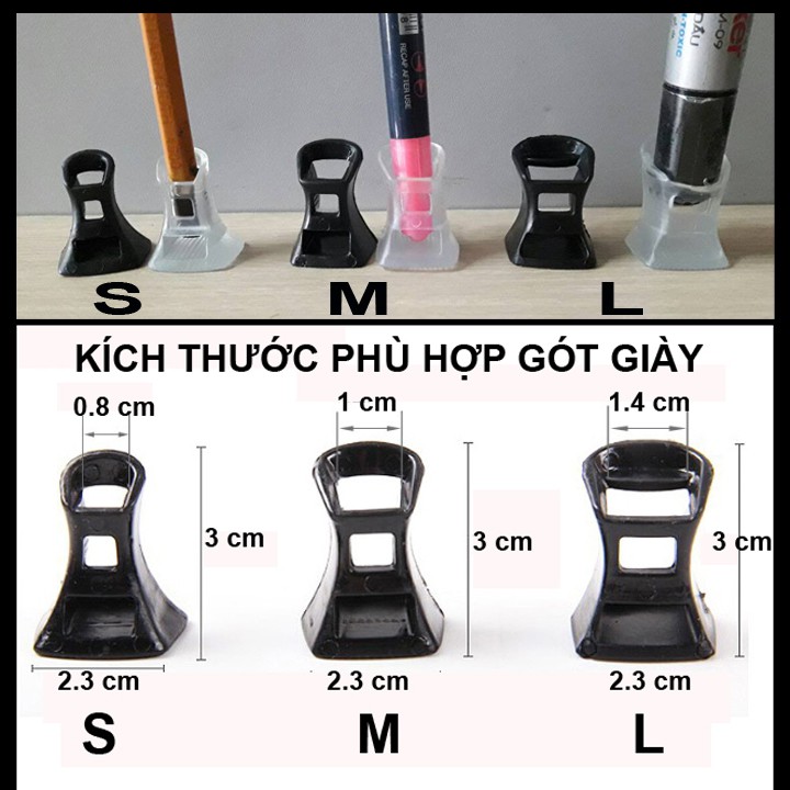 Nút bọc đế giày cao gót, nhiều cỡ khác nhau