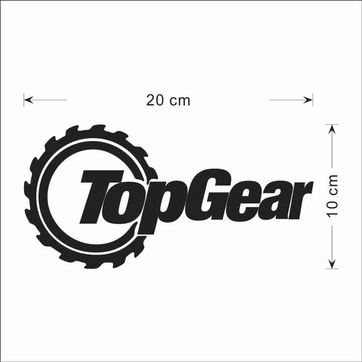 Sticker Nhãn Dán Trang Trí Xe Ô Tô Top Gear Thể Thao Cá Tính