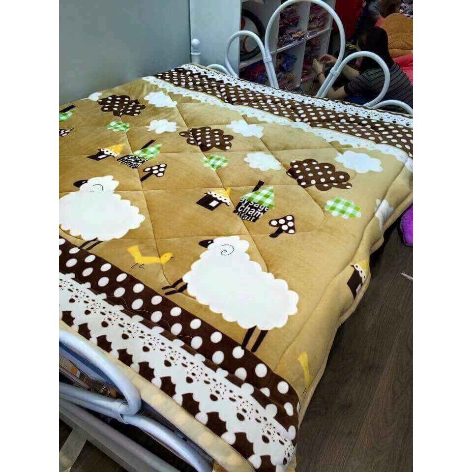 Chăn Lông Cừu Mùa Đông  Chọn Mẫu - Hàng Cao Cấp Dày Dặn 3 Lớp