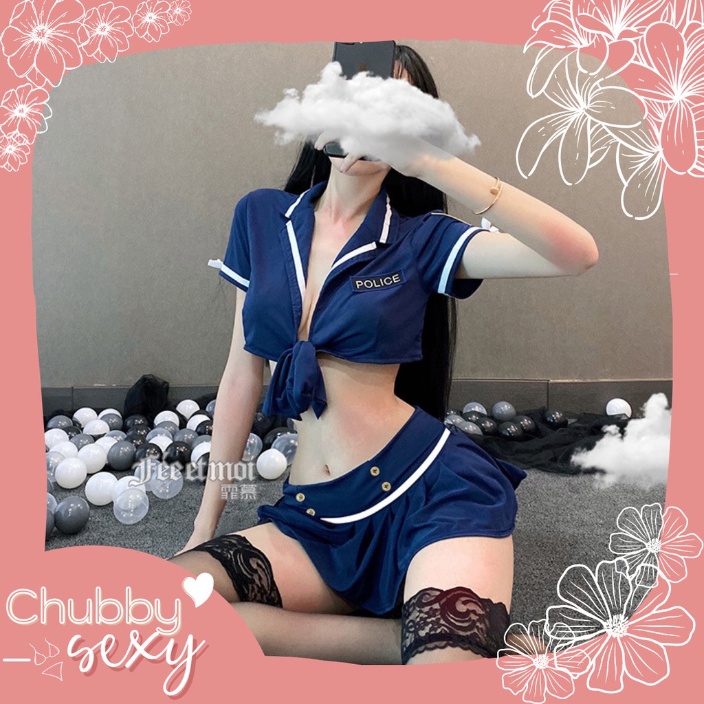 Cosplay Nữ Cảnh Sát Sexy - Bộ Đồ Ngủ Quyến Rũ Gợi Cảm - Police Cosplay Outfit - CPL28-Chubby.Sexy | BigBuy360 - bigbuy360.vn