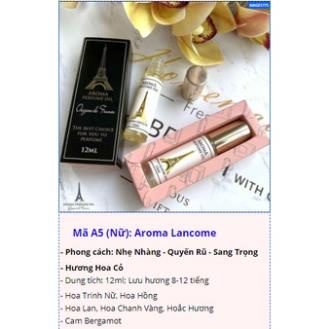 Tinh Dầu Nước Hoa Pháp Aroma Perfume Dạng Lăn 12ml, Thơm Dịu, Sang Trọng, Chính Hãng Pháp