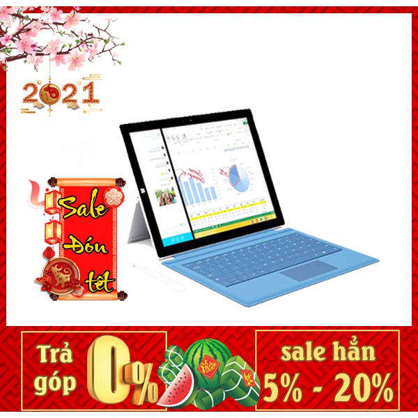 Máy tính bảng Microsoft Surface Pro 5 | Phiên bản 4/128G Màn 3K | Chip Intel M3 | Tại Playmobile | BigBuy360 - bigbuy360.vn
