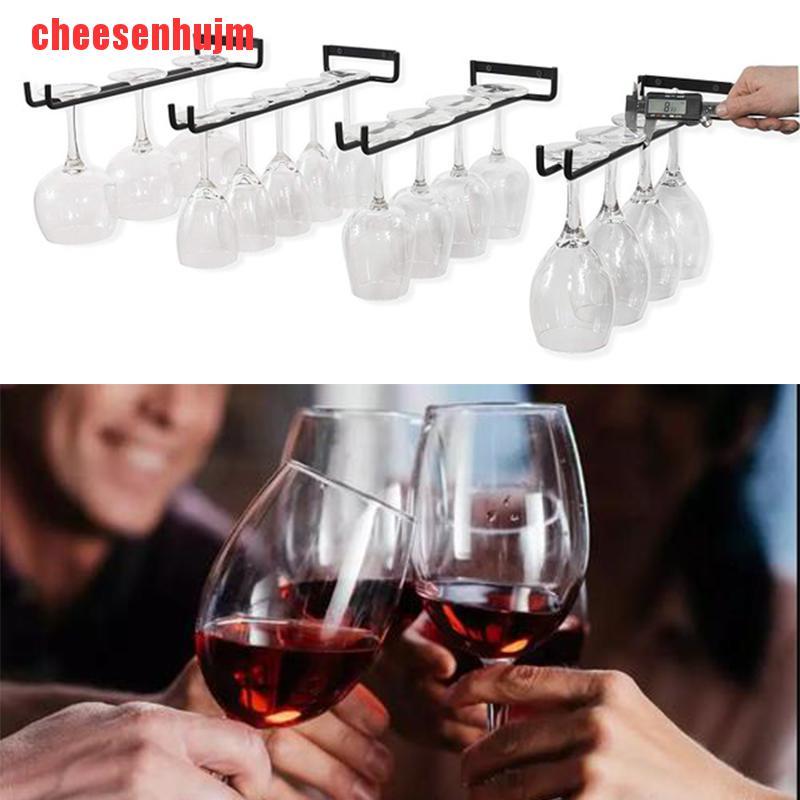 Giá Sắt Treo Tường Để Ly Rượu Vang 30cm
