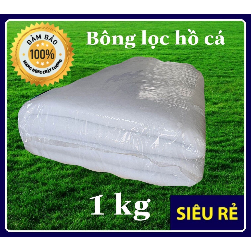 Bông Lọc Nước Hồ Cá 1kg Loại Tốt - Bông Gòn Kí Tiết Kiệm