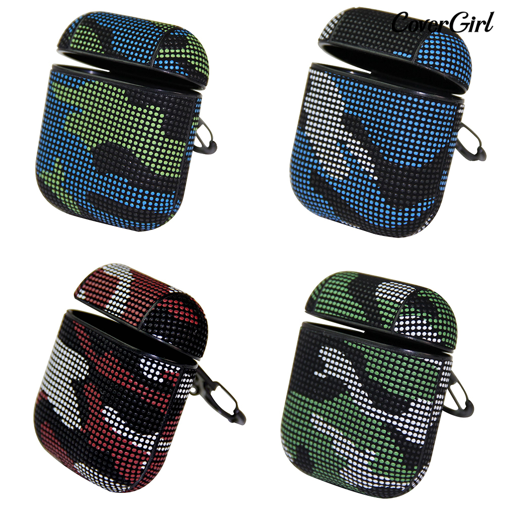 Vỏ Bảo Vệ Hộp Sạc Tai Nghe Airpods 1 / 2 Bằng Da Giả Họa Tiết Rằn Ri Chống Trượt Chống Bụi | BigBuy360 - bigbuy360.vn