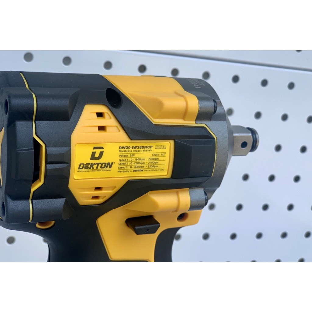 Máy siết bulong 380nm DW20 IW380NCP Dekton chân pin DEWALT gõ búa âm động cơ không chổi than 3 tốc độ giá tốt
