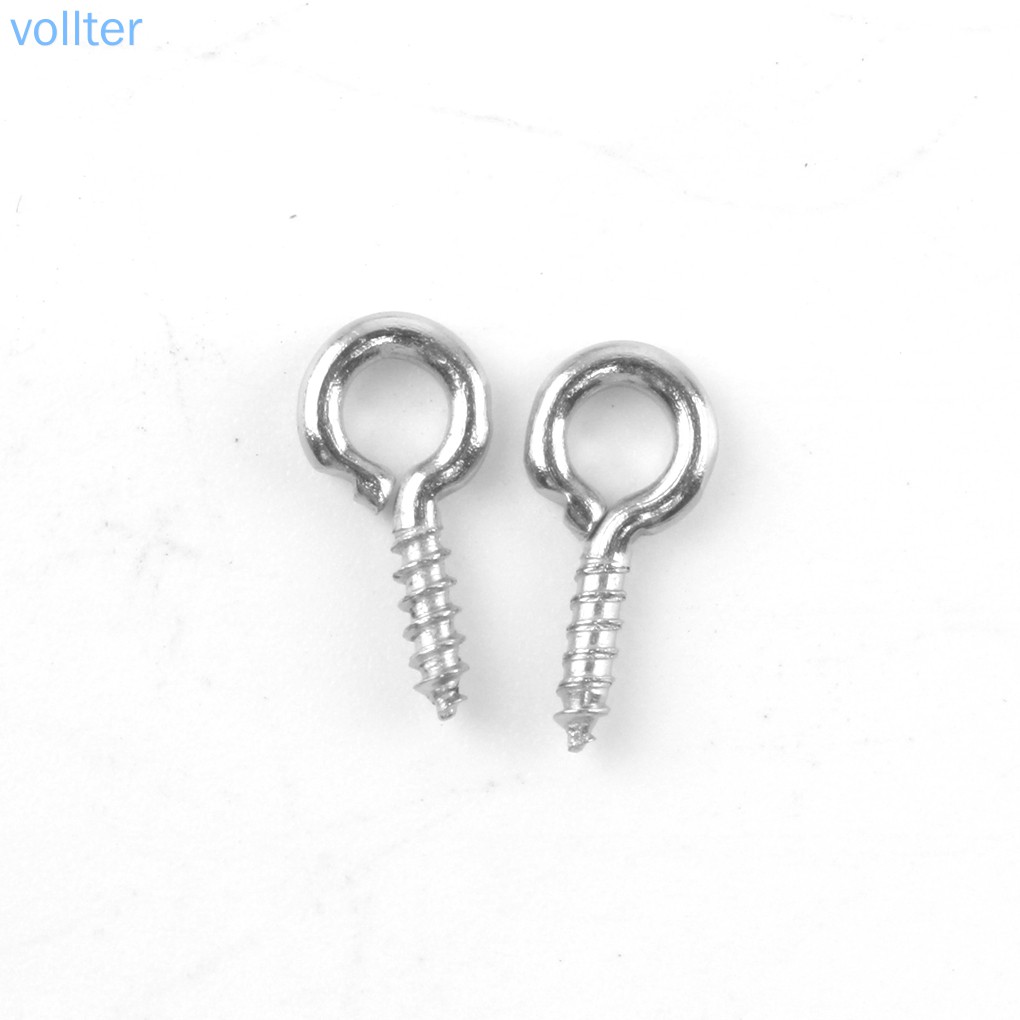 Set 100 mắt vít kim loại 10mm làm đồ trang sức