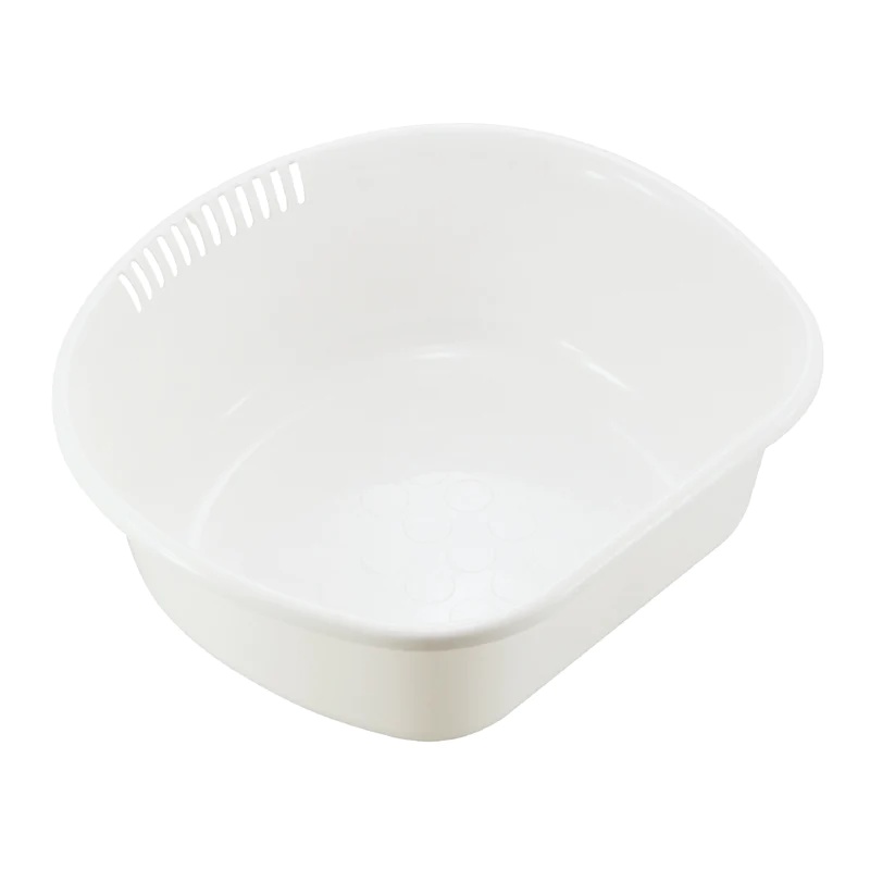 Daiso Cái Rá Wash Basin D Type 33Cm Wh