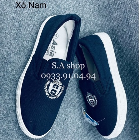 Giày thể thao xỏ/lười XANH NAM ASIA