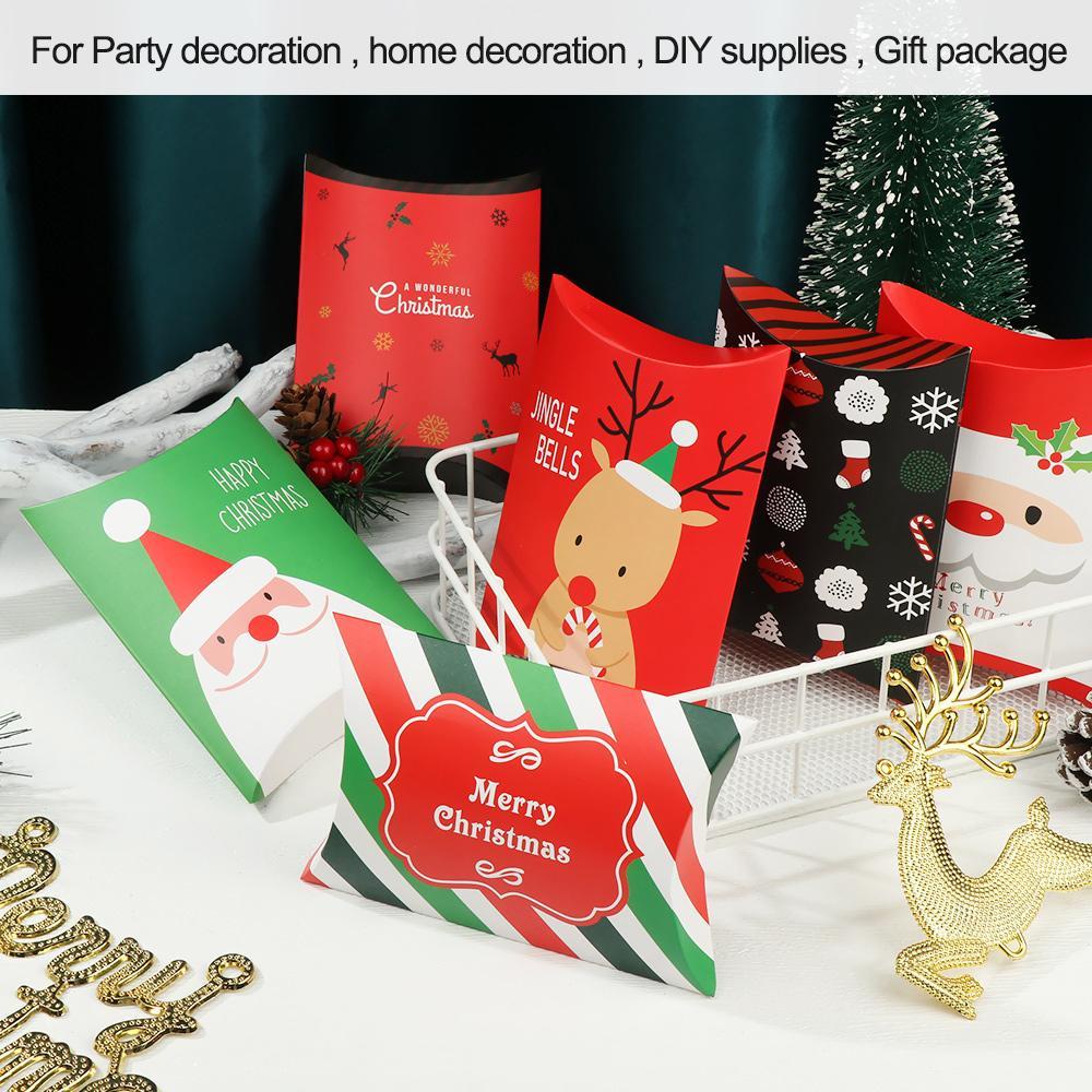 YOLA Set 5 / 10 Hộp Giấy Đựng Kẹo Hình Cây Thông Giáng Sinh Mới