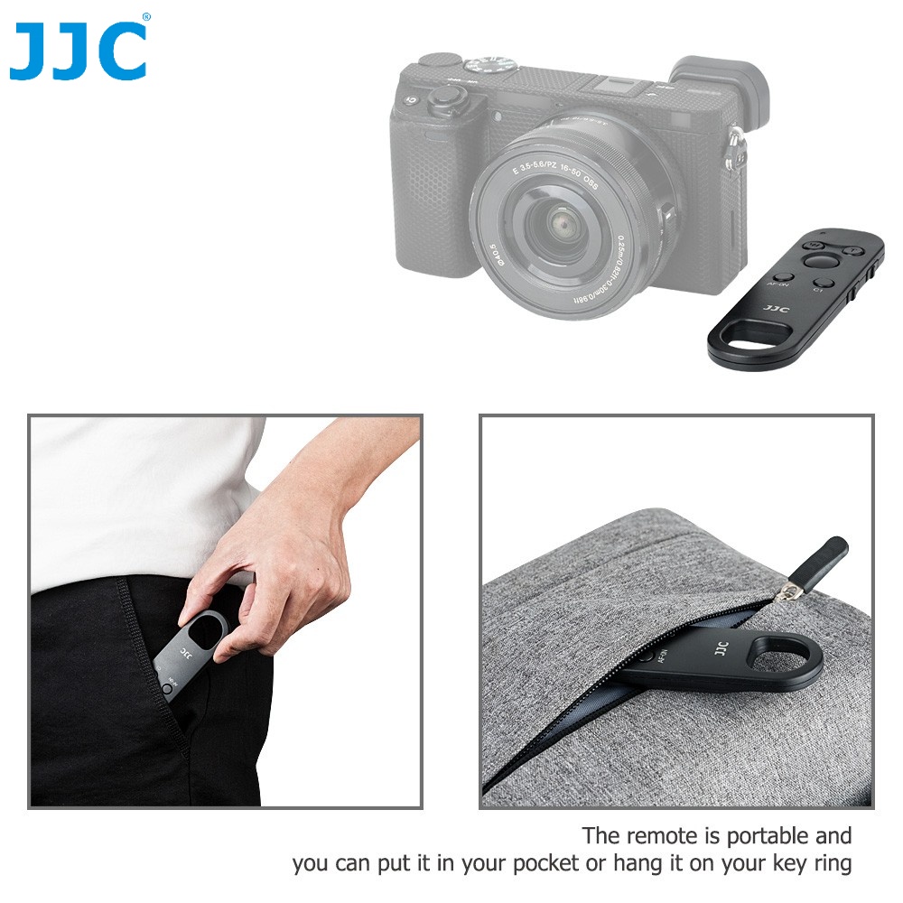 JJC BTR-S1 Điều Khiển Từ Xa Màn Trập Máy Ảnh Không Dây Bluetooth Trắng Đen cho Sony ZV1M2 ZV1 ZVE1 ZV-1 II ZV-1F ZV-E1 ZV-E10 a7C a7R V a7 IV a7S III  a9 II a1 RX100 VII a6600 a6400 a6100 FX30 FX3 A7R5 A7R4 A7M4 A7S3 A7M3 A7R3 A7R4A A7R3A RX100M7 RX0 II