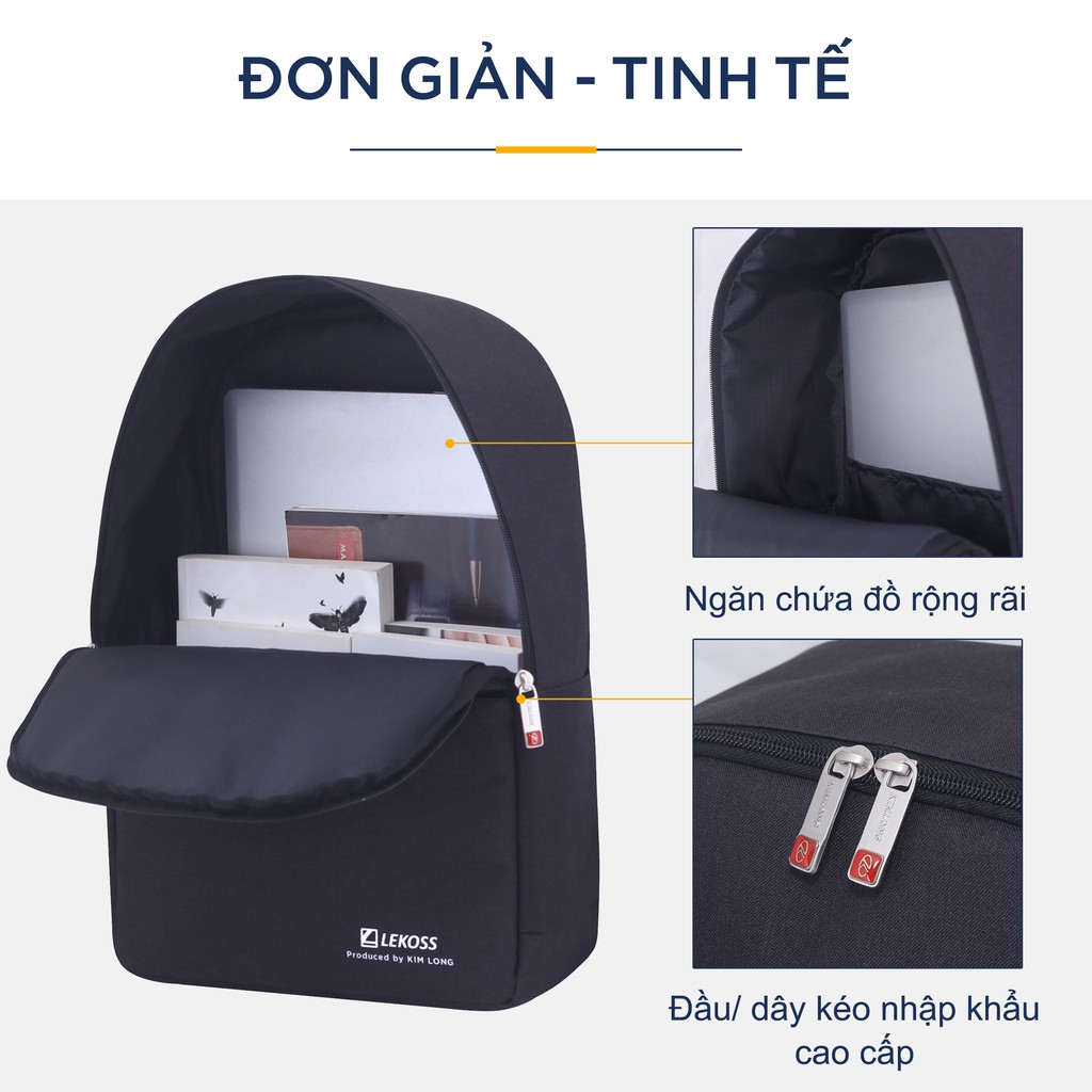 [Mã BMBAU50 giảm 7% đơn 99K] Balo Thời Trang Hàn Quốc Unisex - Chính Hãng KIM LONG KL501 - 1