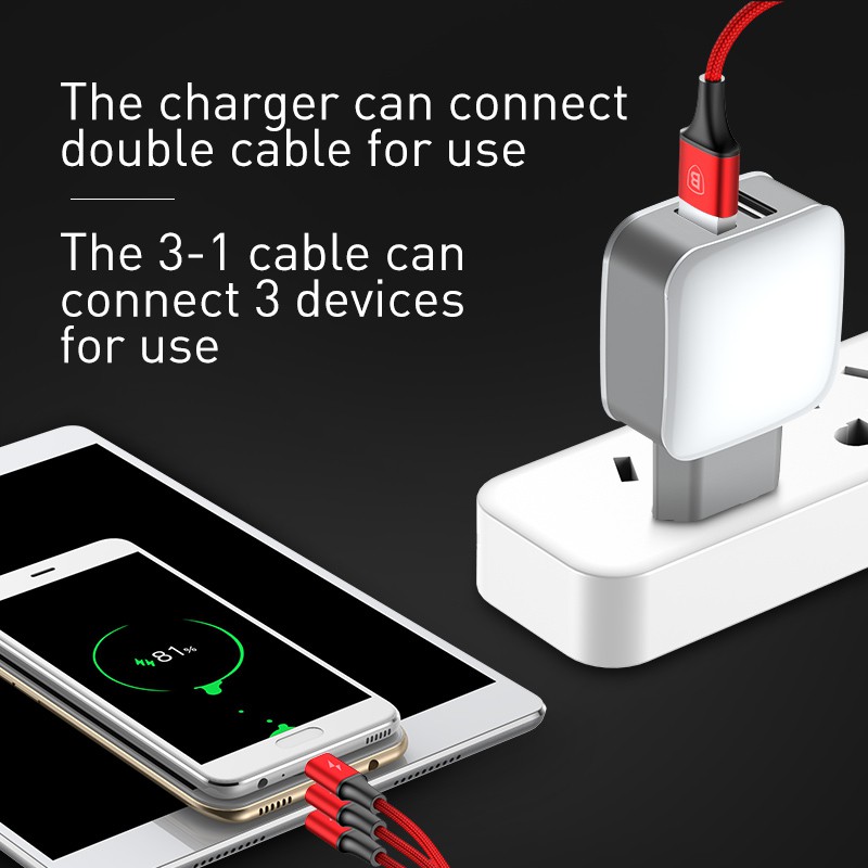 Dây cáp sạc dữ liệu USB loại C Baseus dành cho điện thoại