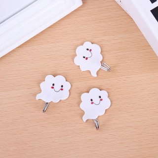 Bộ 3 cái móc đa năng treo đồ hình đám mây dễ thương