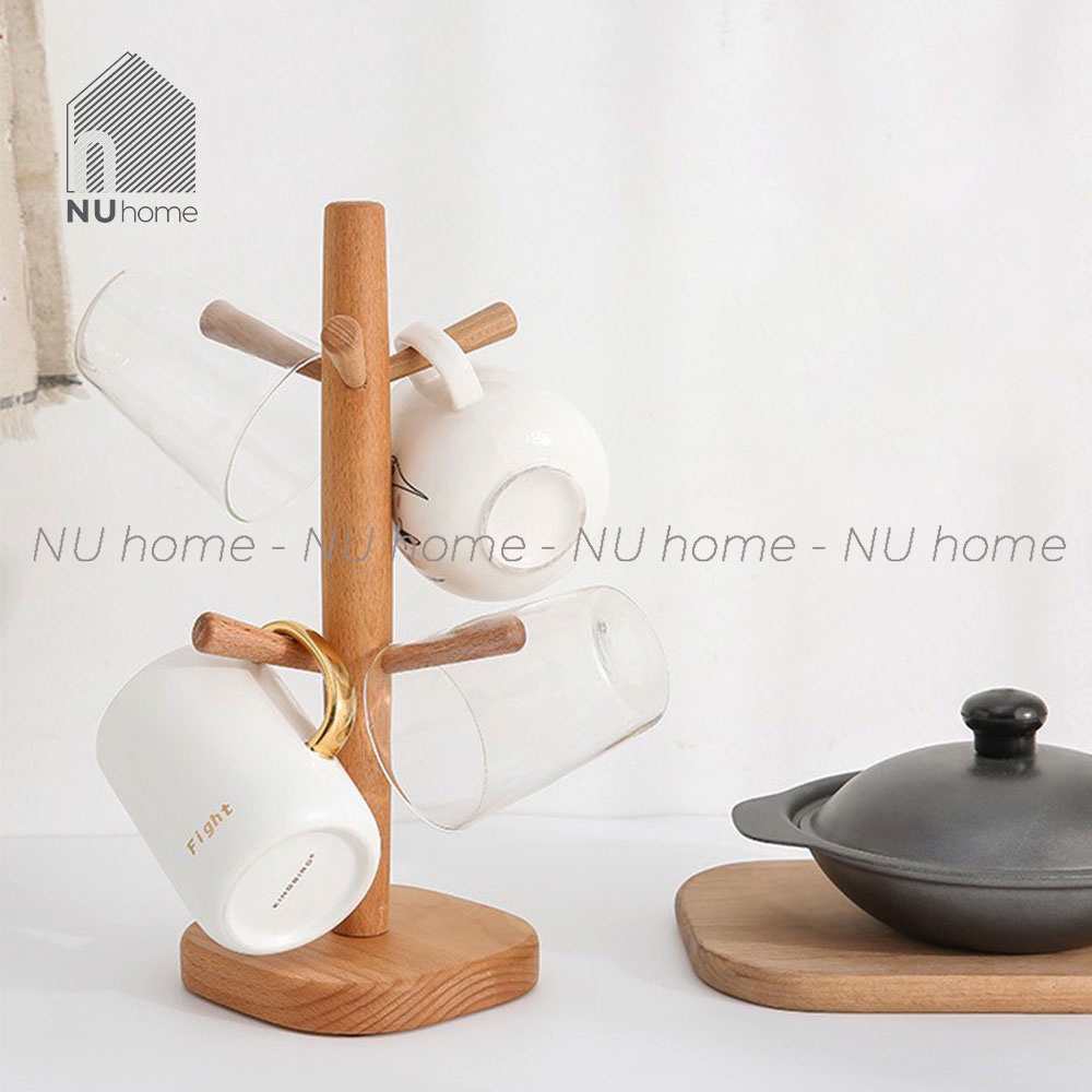 Cây treo ly - Suri | nuhome.vn | cây treo ly bằng gỗ thiết kế đơn giản, đẹp mắt và sang trọng