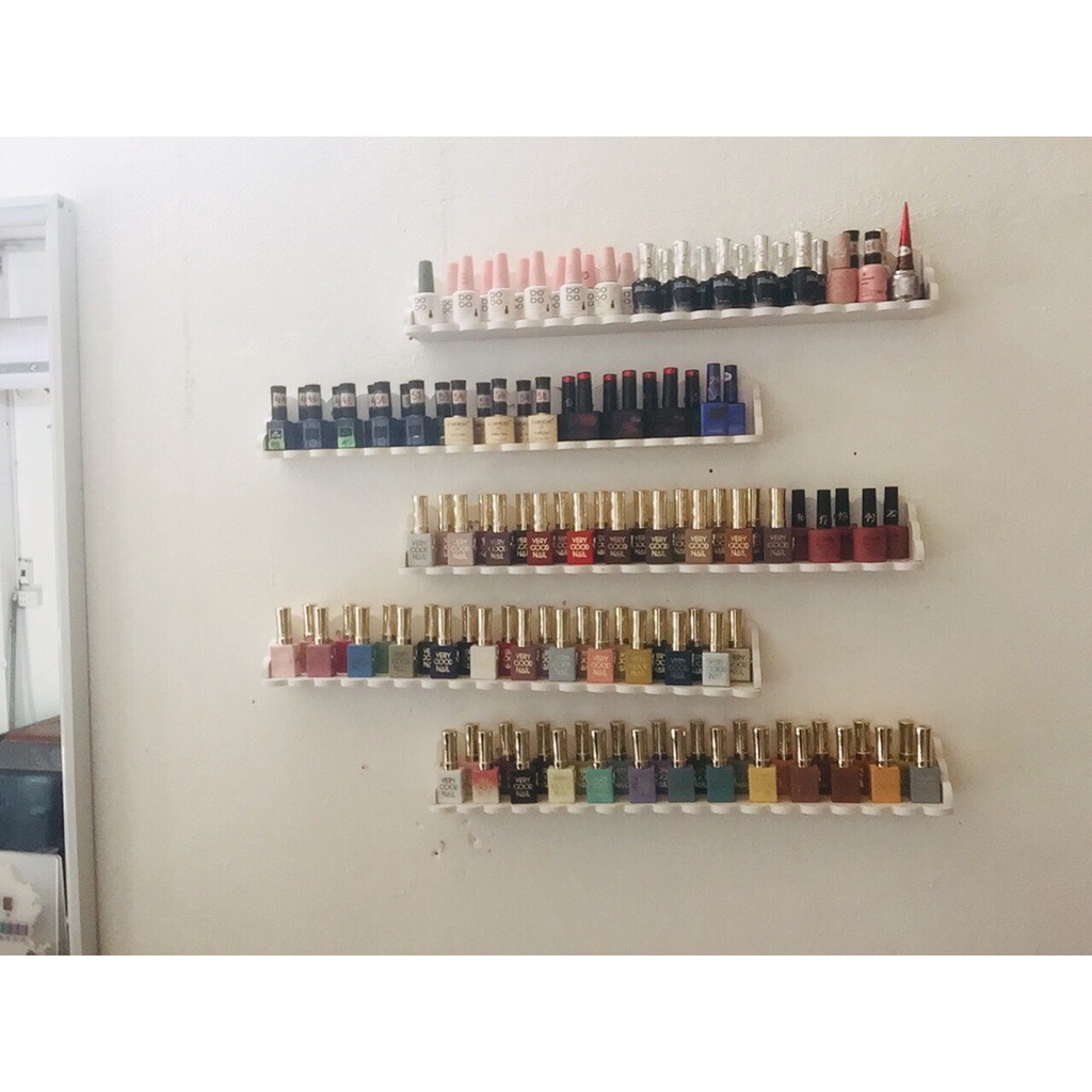 Kệ Nail rời để sơn móng đẹp, tiện lợi dễ lắp đặt - Chất liệu Gỗ nhựa (formex)