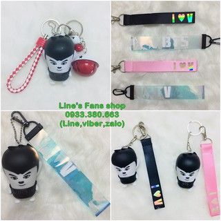 Móc khóa BTS + strap holo_Mẫu mới (KM tặng Sticker & hình xăm BT21 BTS)