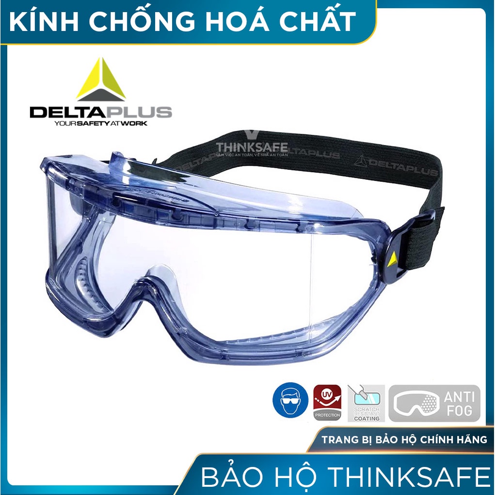 Kính chống hóa chất Galeras chống văng bắn, chống hóa chất, chống bụi, tia UV Kính bảo hộ chính hãng - THINKSAFE
