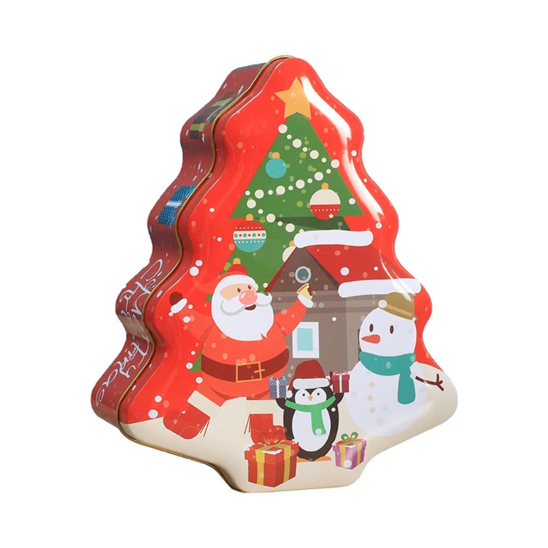 Hộp Đựng Kẹo Giáng Sinh Có Nắp Đa Năng