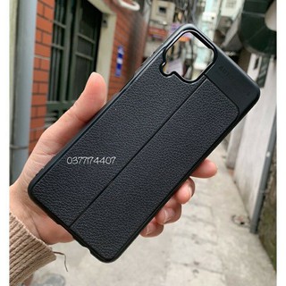 Ốp lưng dẻo vân giả da Samsung Galaxy A12, A02S chống sốc Auto Focus