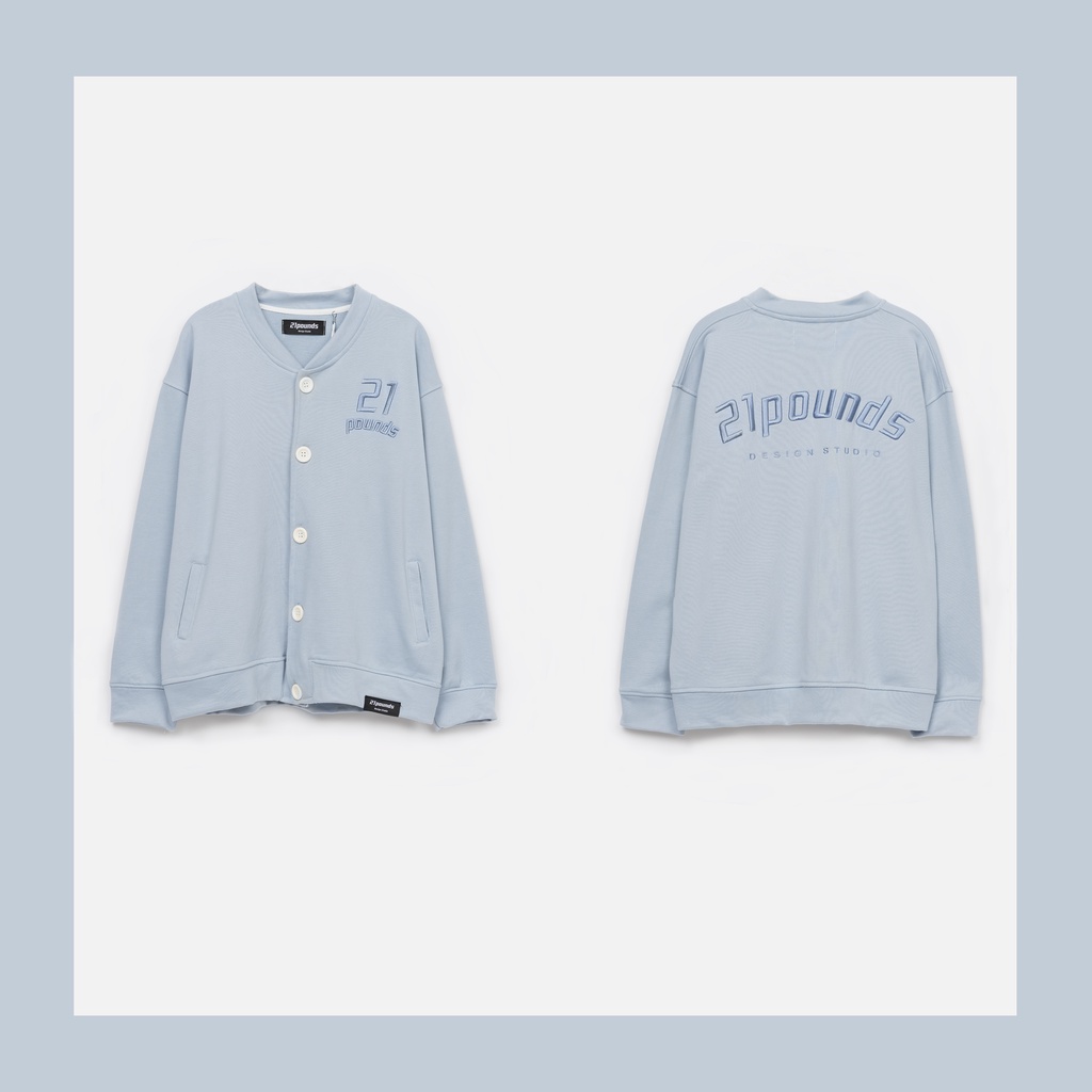 Áo cardigan logo thêu nổi 21pounds nóO