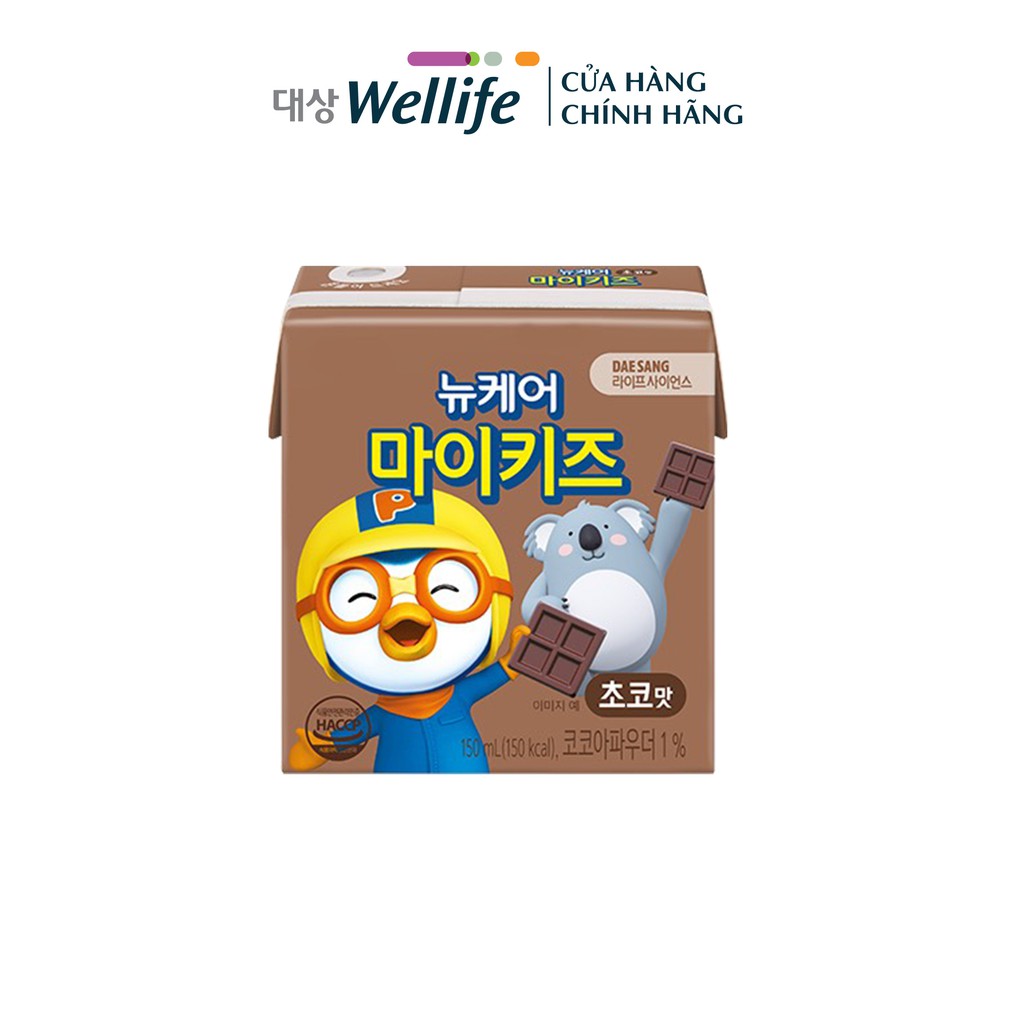 Sữa dinh dưỡng nucare pororo vị chocolate DAESANG WELLIFE Nucare mykids choco 150ml