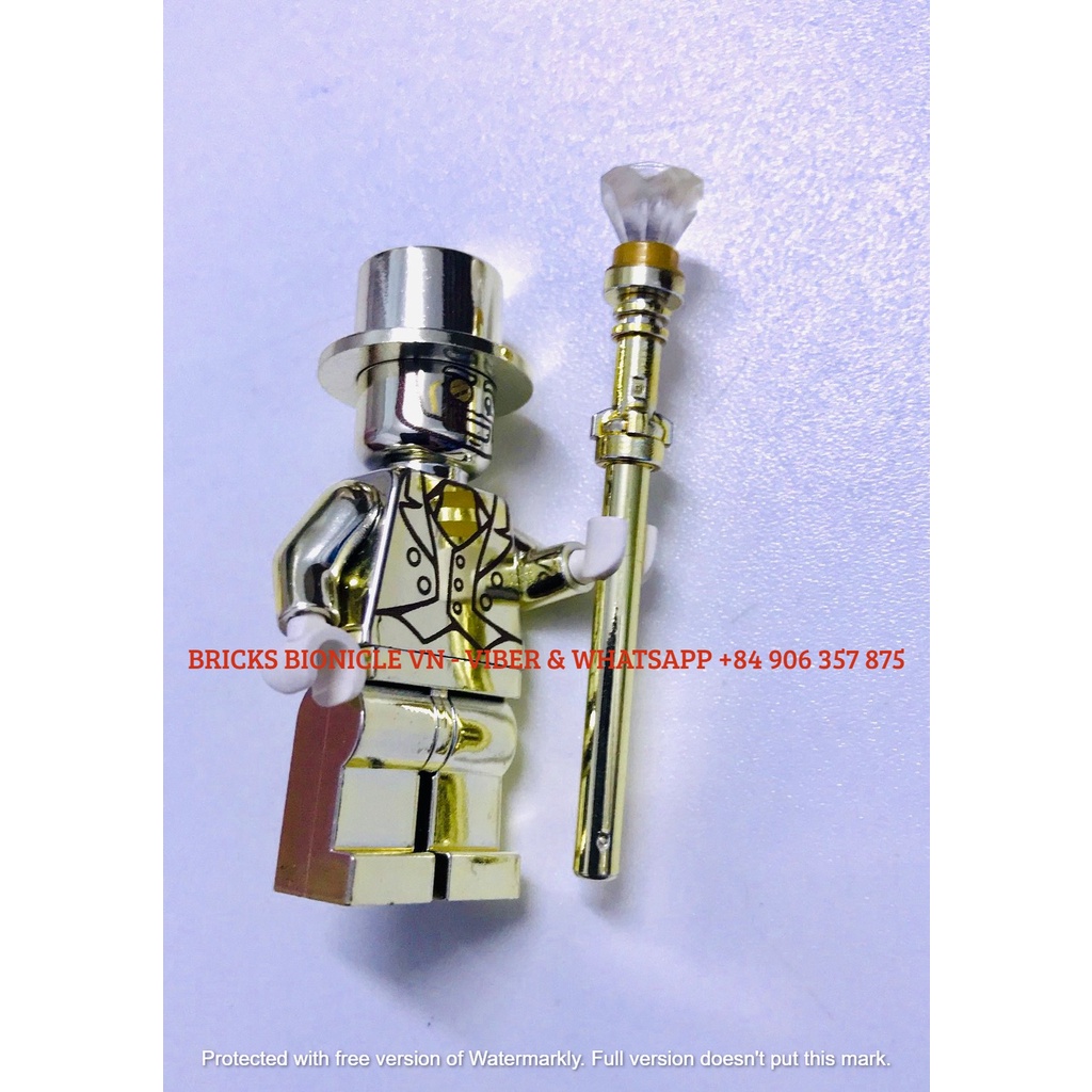 LEGO MINIFIGURES - ĐỒ CHƠI XẾP HÌNH NHÂN VẬT LEGO MINIFIGURES 10 - MR. GOLD - QUÝ ÔNG VÀNG