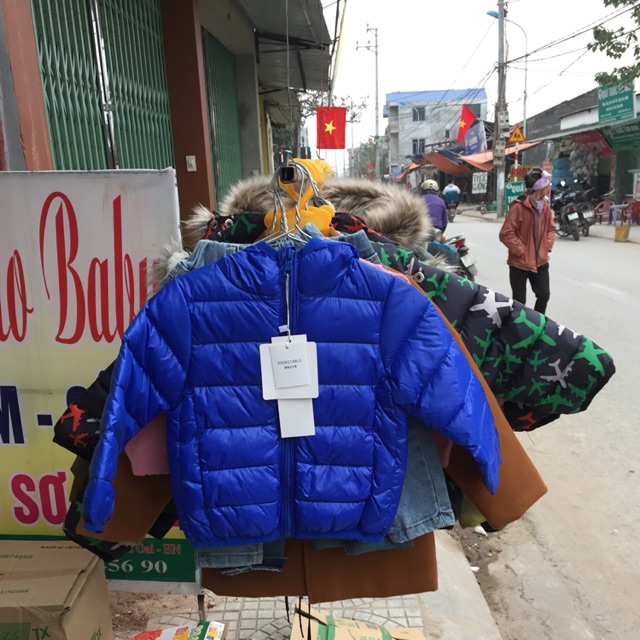 Áo phao lông vũ bé trai
