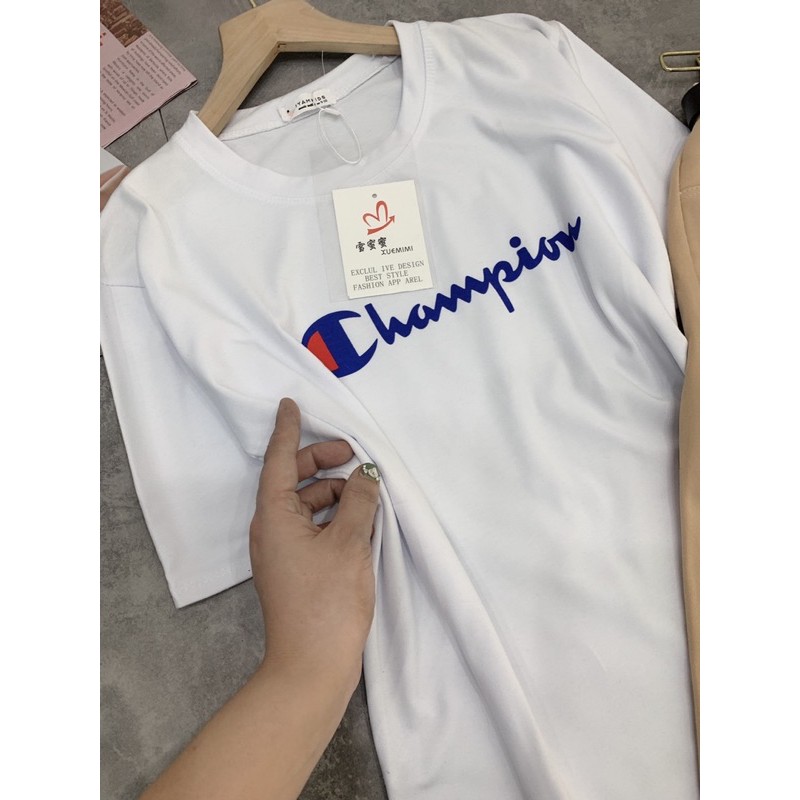 [Rẻ Vô Địch] Siêu phẩm sét bộ  champion cực hót về hàng Kèm dây đai sịn sò ạ Áo chất cotton tàu cao cấp l1 Quần