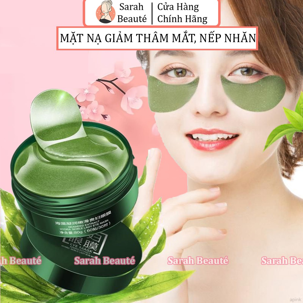 Mặt Nạ Mắt BIOAQUA Giảm Quầng Thâm, Nếp Nhăn và Trắng Vùng Mắt 60 miếng - Sarah Beaute MP200